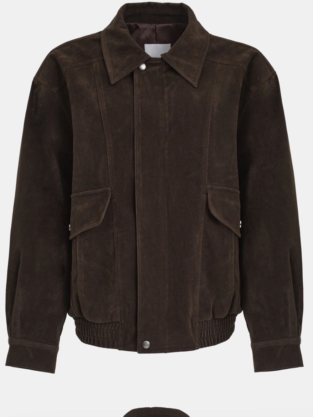 Source Unknown Suede Effect Bomber Jacket, OS - Picture 3 of 7